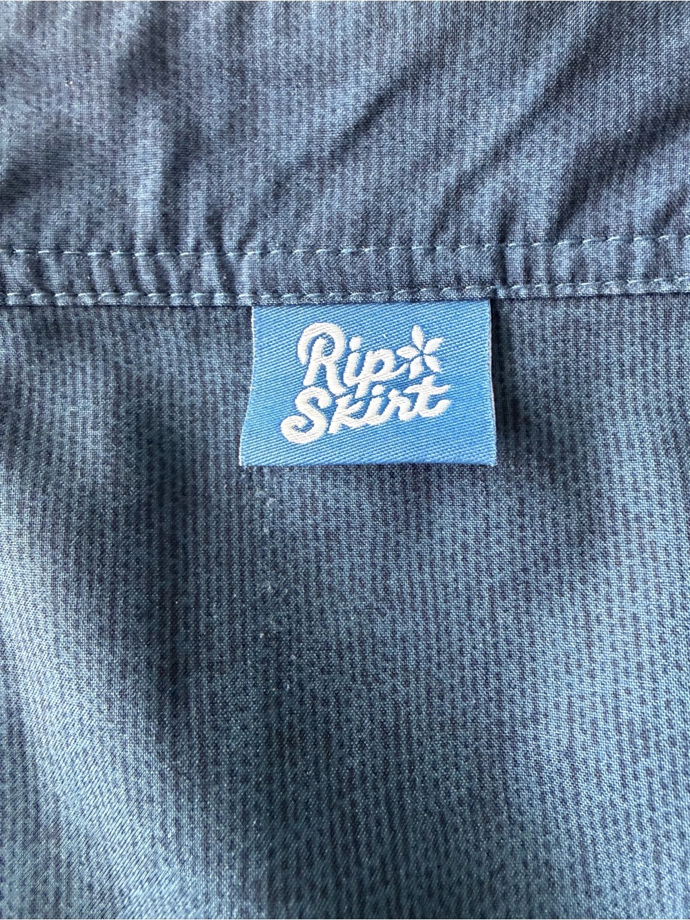 Ripskirt Hawaii Blue Mini Skirt with White Logo Tag